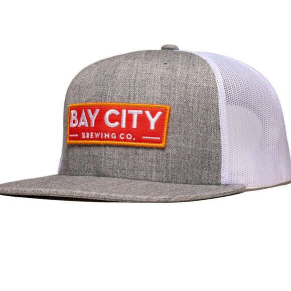 Retro Bay City Brewing Co. Flat Bill Trucker Hat - Picture 1 of 3